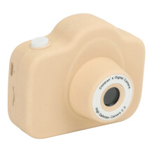 Cartoon kindercamera, kindercadeau, hoge resolutie, video-opname met één knop, mini kindercamera, lichtgeel