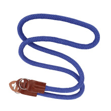 Camerariem voor om de nek, schouder of draagbaar, gemaakt van zacht rundleer nylon, compatibel met digitale spiegelreflexcamera's, blauw.