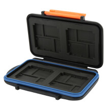 Opbergdoos voor geheugenkaarten, draagbaar, met grote capaciteit, compatibel met CF-, MSD- en XD-kaarten.