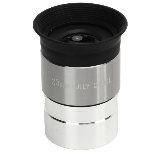 Ocular de telescópio astronômico de 1,25 polegadas, em vidro óptico, com distância focal de 20 mm, compatível com observação da Lua. 1