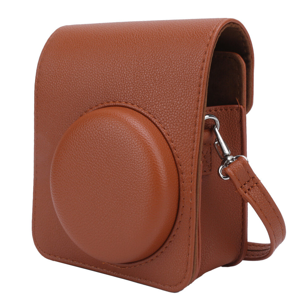 Pu Leather Mini Camera Case Bag With Adjustable Shoulder Strap Compatible With Instax Mini 40 Camerabrown 3655269260237