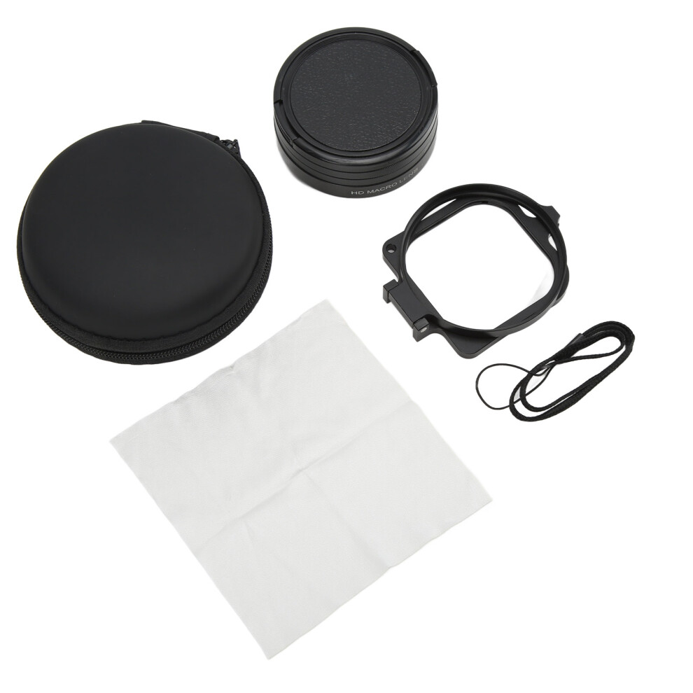 Junestar 16X Hd Macro Lens Diving Filter 58Mm Adapter Ring Lens Cap Compatible With Hero 9 Red/Purple 3559785744533
