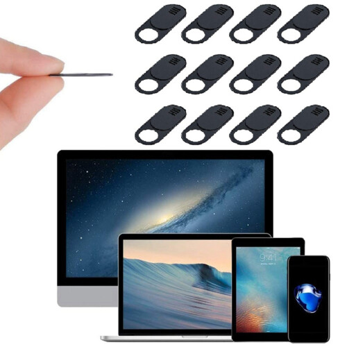 Webcam Cover, 24-Pack Ultra Thin Design Web Camera Cover Slide for Laptop, PC, , , Computer, , Pro- Black 1