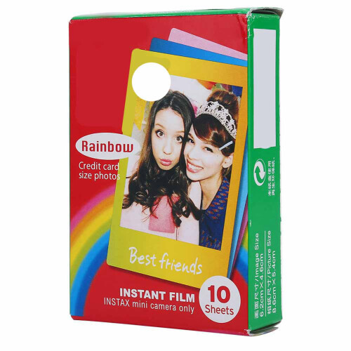 Μίνι φιλμ Rainbow Edge 10 φύλλα συμβατό με Fuji Mini 7s/8/25/50/90 1
