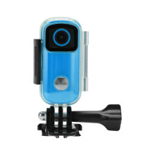 Caméra de sport C100 étanche, portable, mini caméscope numérique HD bleu