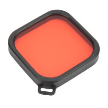 Waterdichte behuizing voor duikfilters, compatibel met Hero 8 en 9 actiecamera's, accessoires met rood filter.