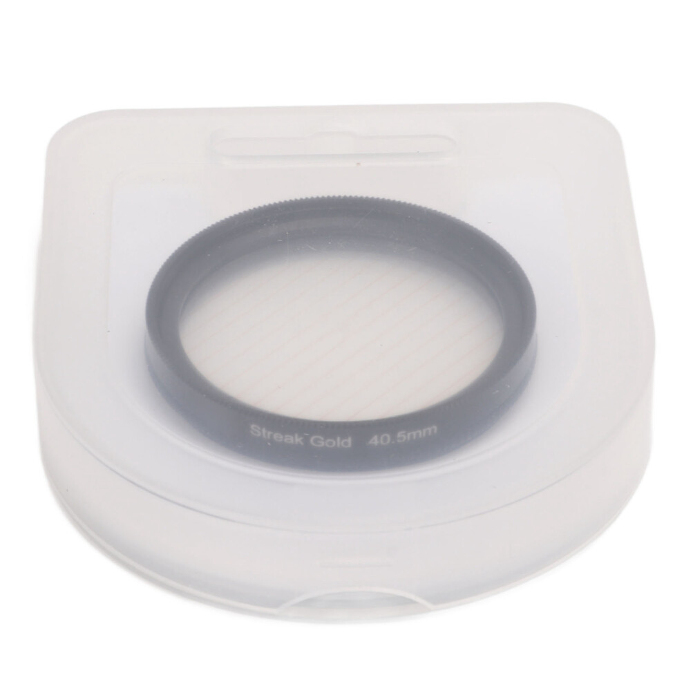 Junestar Camera Lens Filter Streak Anamorphic Effect Photography Filter Accessories 40.5Mm/1.59In Gold 3711023899201