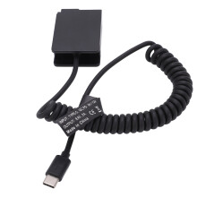 Type C DMWDCC8 volledig gedecodeerde dummy-batterijpakket-koppelingadapter met flexibele veerkabel, compatibel met G5-camera