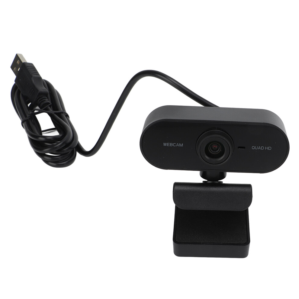 Webcam 1440P Usb2.0 Interface Built In Noise Cancelling Microphone Tripod Mounting Desktop Camera With Protective Cover 3279149581931