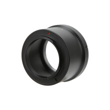 Adapterring van aluminiumlegering voor T2-FX-objectieven, compatibel met T2-vatting en Fuji FX-vatting camera's.