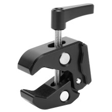 Cameraklem met schroefgaten van 1/4 inch en 3/8 inch, superklem, geschikt voor fotografie en filmen.