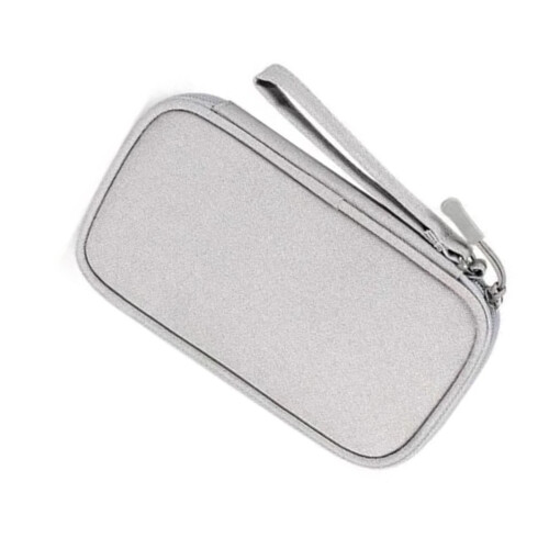 Digital Accessory Storage Bag Small Grey Multi Layers Nylon Electronics Organizer Compatible With Travel 2