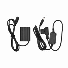 Camera-dummybatterij met D-TAP-ingang (mannelijk), compatibel met NP-W235-batterijvervanging, geschikt voor de X-T4 digitale camera.