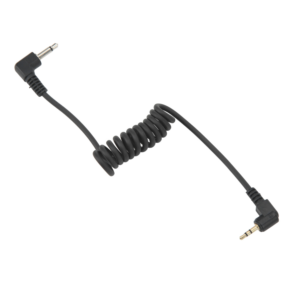 Camera Shutter Cord 2.5Mm To 3.5Mm Plated Joint Plastic Elastic Flash Trigger Shutter Release Cable Compatible With Shooting Gold 3533650755022