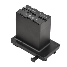 Andoer V-Mount naar NP-F dummy-batterijadapter met ingebouwde decodeerchip voor Sony PXW-Z150 HXR-MC2500 NX100 NX200 camcorders