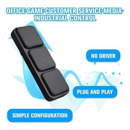 Oversized 3 Keys Custom Keyboard Copy Paste Cut Shortcut Keys Programming Macro  Button Keypad for Programmer 1
