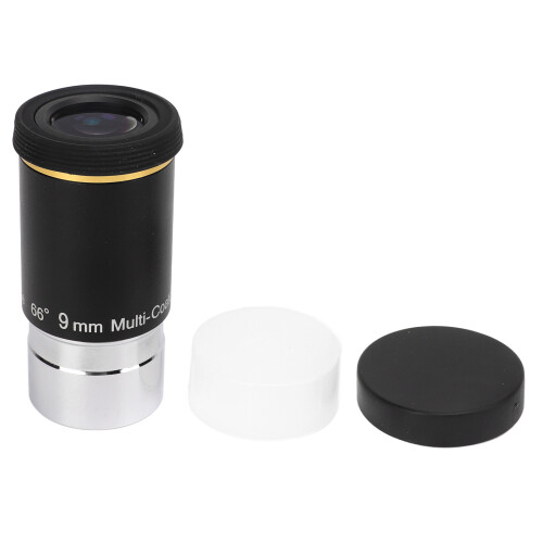 Ocular para telescópio astronômico de 1,25 polegadas, 66 graus, 9 mm, grande angular, acessórios para telescópio 1