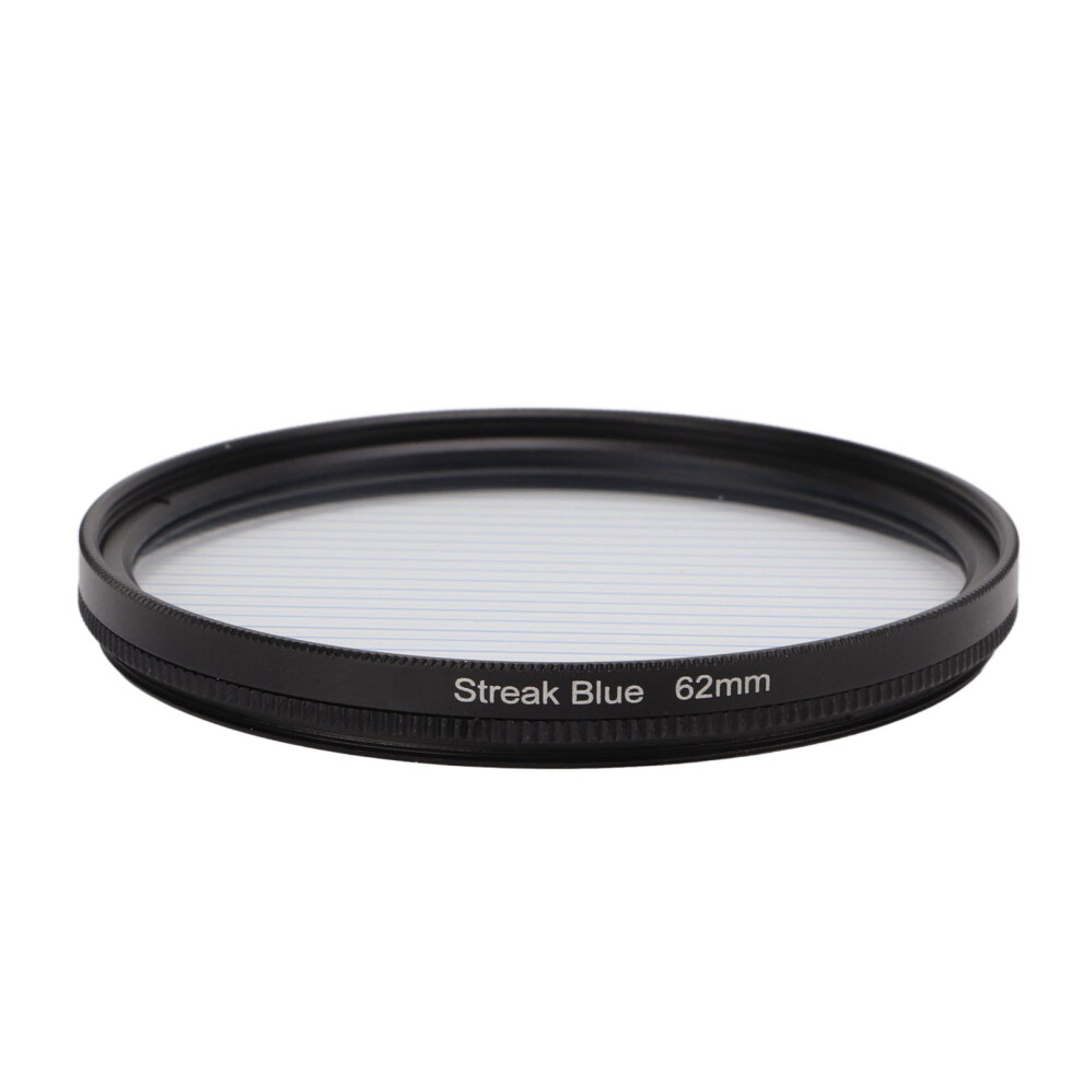 Junestar Streak Special Effects Filter With Aluminum Alloy Frame Camera Accessories 62Mm Blue 3335117262803