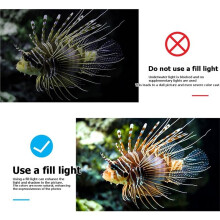 40M Waterproof LED Video Fill Lights Diving Fill Light Type-C Charging Port Underwater Photography Lighting