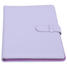 Álbum de fotos digital universal de 3 polegadas com 128 bolsos e porta-cartões de visita em PU, compatível com Polaroid Mini (roxo)