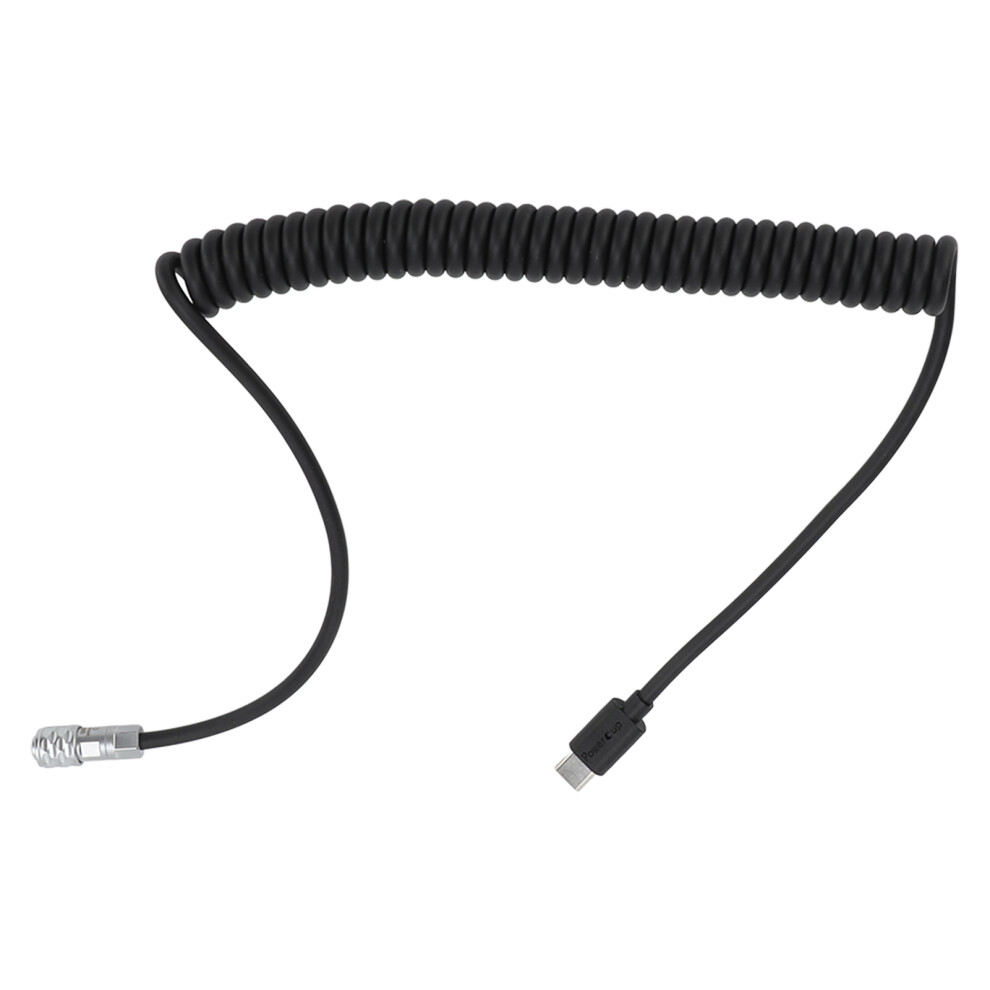 Type C Coiled Cable Professional Usb C To Bmpcc4k Bmpcc6k Trigger Coiled Power Cable With Indicator Light 3554860555028