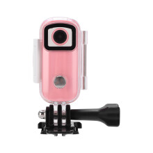 C100 Sportcamera Waterdichte Draagbare Videocamera HD Mini Digitale Camcorder Rose