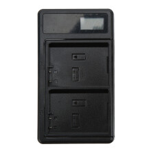 Akkuladegerät USB Typ C Doppelladegerät mit LCD-Display, kompatibel mit Nikon ENEL14 Akku, DC 5V 2A 10W