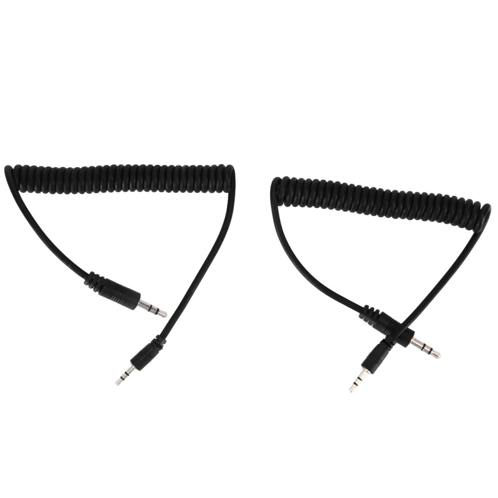 2Pieces 3.5Mm To Male Flash C1 Sync Cable 3.5Mmc1 Flash Trigger Coiled Cable Compatible With Eos 70D Camera 3198187642346