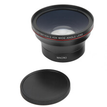 58-mm-Weitwinkelobjektiv (0,43x) aus optischem Glas mit Makrofunktion, geeignet für Landschaftsfotografie