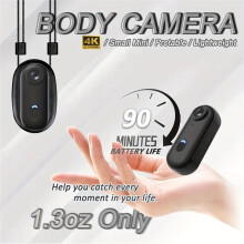 4K Thumb Action Camera 128G WIFI Handsfree POV-Opname Fietsaccessoires voor Werk, Reizen, Wandelen met Huisdieren, Zwemmen en Fietsen A