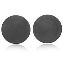 Camerafilterkap van metaal, 40,5 mm/1,6 inch, stofbestendig, compact, lichtgewicht, zwart, aluminiumlegering, voor- en achterkant.
