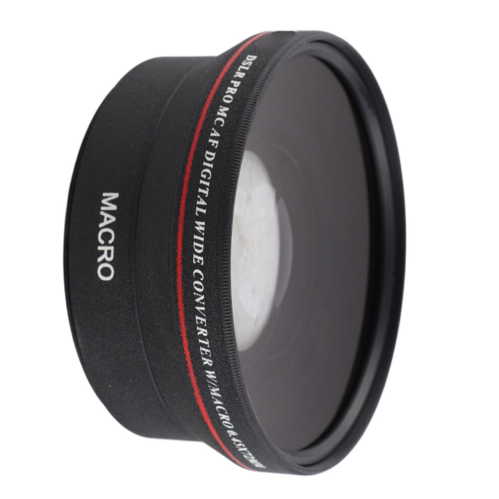 Optical Glass 0.45X WideâAngle Additional Lens Compatible With 72Mm Camera Lens Photography Accessory Black 3189808564567