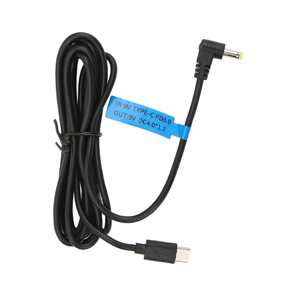 Universal Dc 9V Power Cable Type C To Dc 4.0X1.7mm Plug Barrel Connector Charging Cord Compatible With Cameras 3438026625001