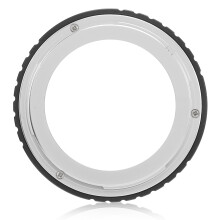 Objektivanschluss-Adapterring aus Aluminium, kompatibel mit Tamron-Objektiven und Pentax-Kameragehäusen mit PK-Anschluss.