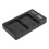LCD-dubbele USB-oplader met Type-C-interface, compatibel met de acculader van de LPE6-camera. 1