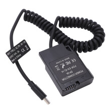 Type C voedingsadapter DC-koppeling ENEL14 Volledige decodering dummybatterij compatibel met Nikon D5600 D5500