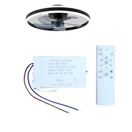 Fan Light Controller 240mA LED Driver Module for Round Fan Lamp Adjustable Color Temperature Dimming Remote Control 1