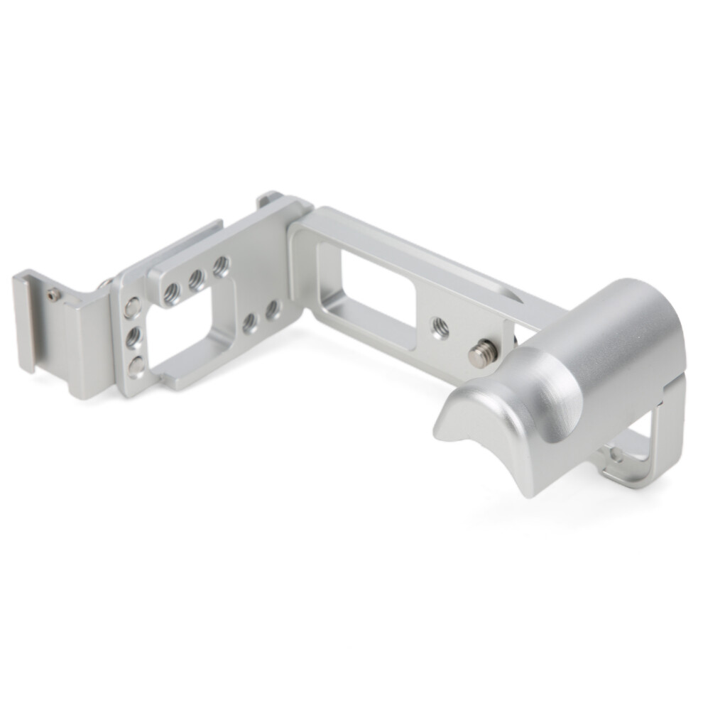 Handle L Quick Release Plate Vertical Shooting With Cold Shoe Base Compatible With Fuji Xa7 Camera( ) Silver 3605047714322