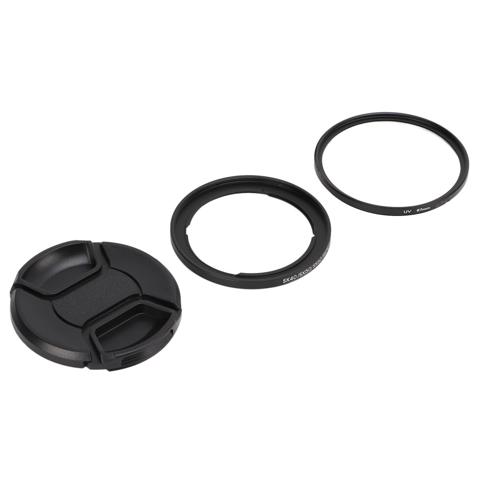 Schutzfilter 67 Mm Uv-Filter, Filterring-Objektivdeckel-Sets, Kompatibel Mit Kameras Der Canon Sx40-Serie