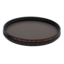 Zomei HD Slim Variable ND Filter Adjustable ND2‑400 Neutral Density Filters Compatible With SLR Camera72MM