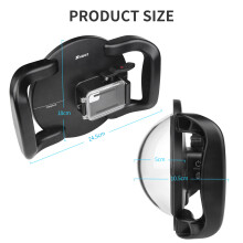 SHOOT XTGP548 Domo Subaquático com Bandeja Dupla para Câmeras de Ação GoPro Hero 8 - Caixa Estanque para Mergulho até 45m/147 pés
