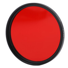Threaded Camera Lens Filter Full Red Color Filter Optical Glass Compatible With Nikon Camera Lens58mm