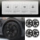 4 Pcs Model Y 19in Matte Black Wheel Hub Cap 6