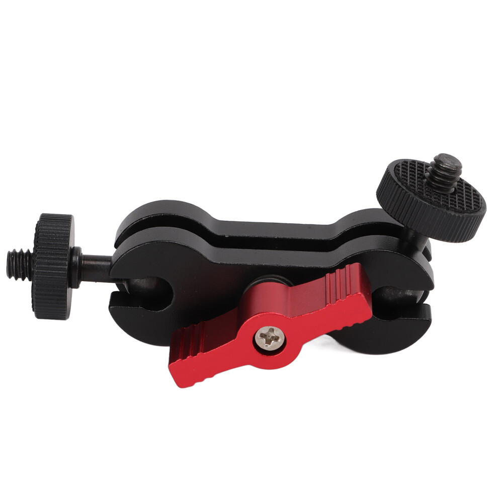 Universal Double Ball Head Mount Adapter Arm With 1/4In Screw Expanded Connection Bracketred 3353242894881
