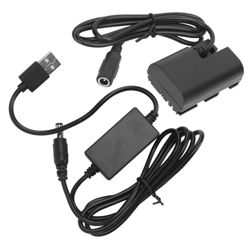 Lpe6 Dummy Battery Dc Coupler Power Adapter With Usb Drive Cable Compatible With Canon 5D2 5D3 5D4 6D 6D2 3166238873995