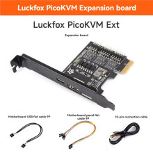 Luckfox PicoKVM Ext Expansion Board, PCIe X1 and Motherboard USB , Works with Luckfox PicoKVM for Remote Power Management