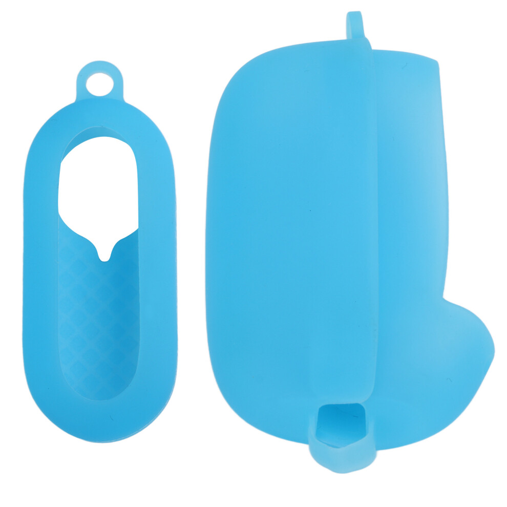 Silicone Camera Protective Cover Case Set Compatible With Insta360 Go 2 With Battery Compartment Case And Lanyardblue 3591693568108