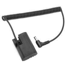 DC-poort naar LPE6 volledige decoder dummybatterij, compatibel met Canon 7d 7D2/80d 70d 5dSR spiegelreflexcamera's