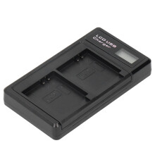 Draagbare camera-acculader compatibel met NB-13L USB-camera-dubbellader met LCD-display