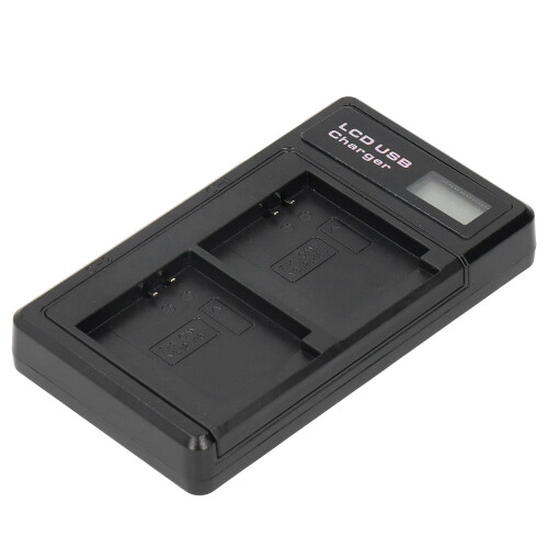 Draagbare camera-acculader compatibel met NB-13L USB-camera-dubbellader met LCD-display